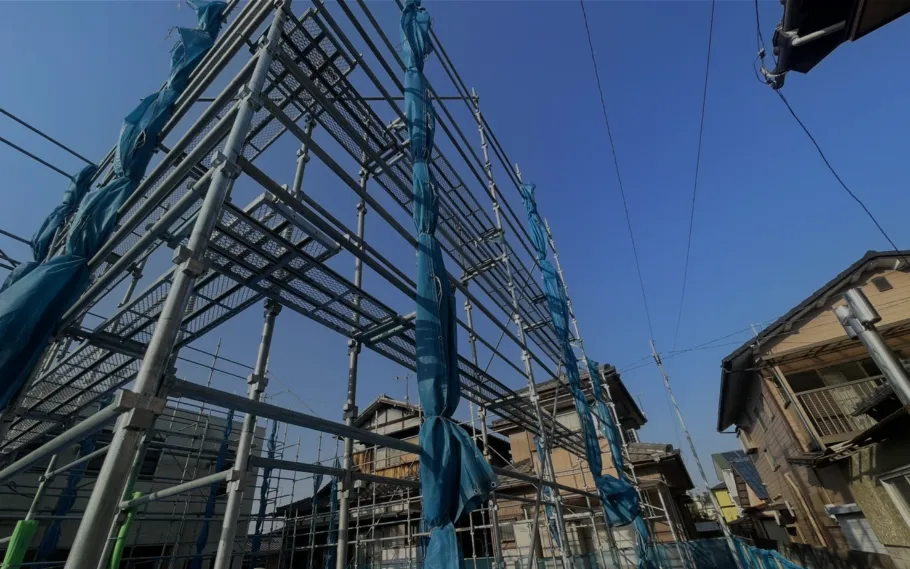 二側足場 | 三重県松阪市や津市で足場工事なら足場屋『田中工業』