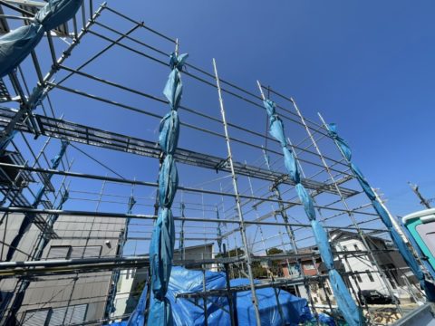 新築 足場工事 | 三重県松阪市や津市で足場工事なら足場屋『田中工業』