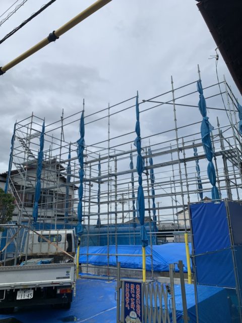 新築 足場工事 | 三重県松阪市や津市で足場工事なら足場屋『田中工業』