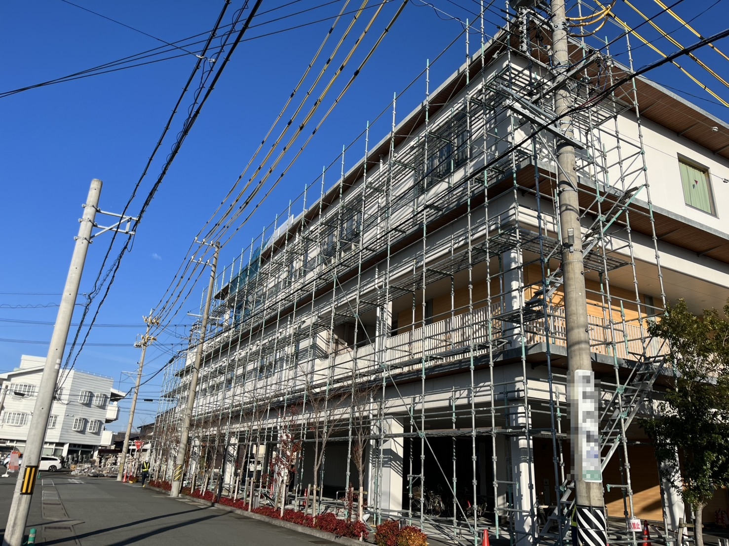 三重県内 某施設 改修工事/足場工事 | 三重県松阪市や津市で足場工事なら足場屋『田中工業』